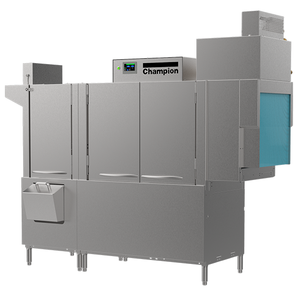 76 PRO w/ Heat Recovery 54" Single Tank + 22" Prewash, High-Temperature Rack Conveyor Dishwashing Machine