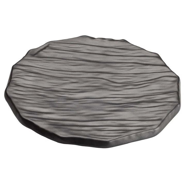 WDM019-301 - 11-1/2"Dia Melamine Round Platter, Black, 12pcs/case