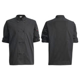 UNF-12W3XL - Ventilated Chef Jacket with Roll-Tab Sleeves, Tapered Fit