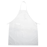 BA-PWH - Full-Length Bib Apron with Pockets - White