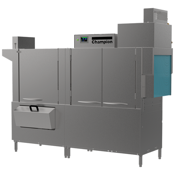 86 PRO-HD-HR High-Temperature Rack Conveyor Dishwashing Machines with Progressive Drive System and HMI Prodigy Controller.