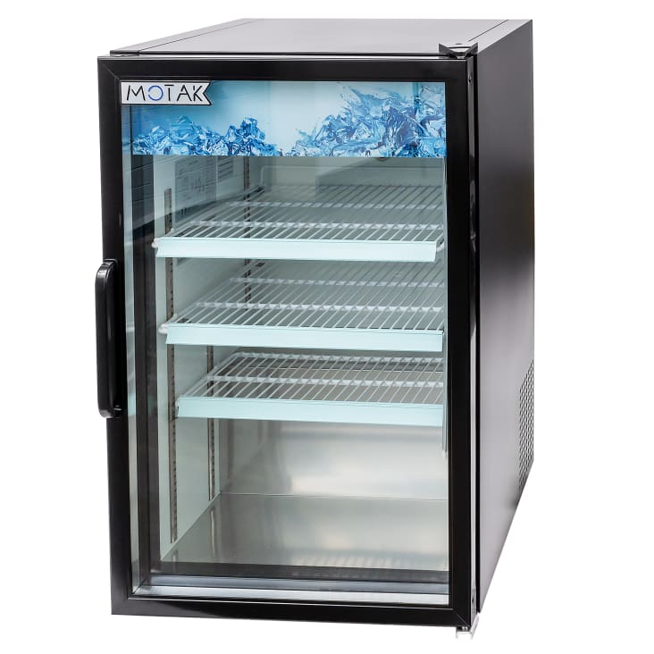 MoTak MCM7-X 24 3/8" Countertop Refrigerated Merchandiser - Swing Door, Black, 115v
