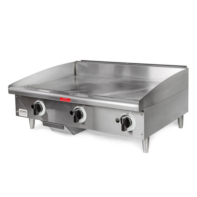 Toastmaster TMGM36 36" Gas Griddle w/ Manual Controls - 3/4" Steel Plate, Convertible