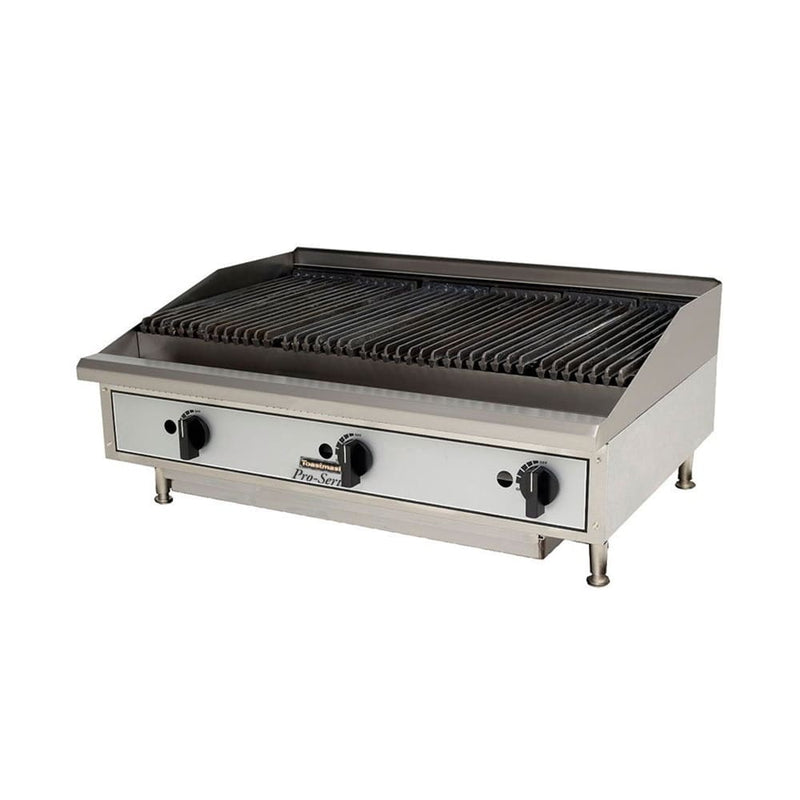 Toastmaster TMLC36 36" Gas Charbroiler w/ Reversible Grates, Lava Rock