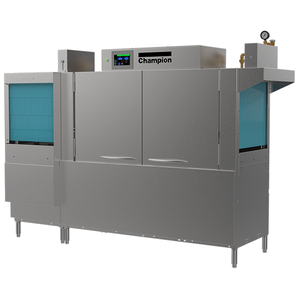 86 PRO-FF High-Temperature Rack Conveyor Dishwashing Machines with Progressive Drive System and HMI Prodigy Controller.