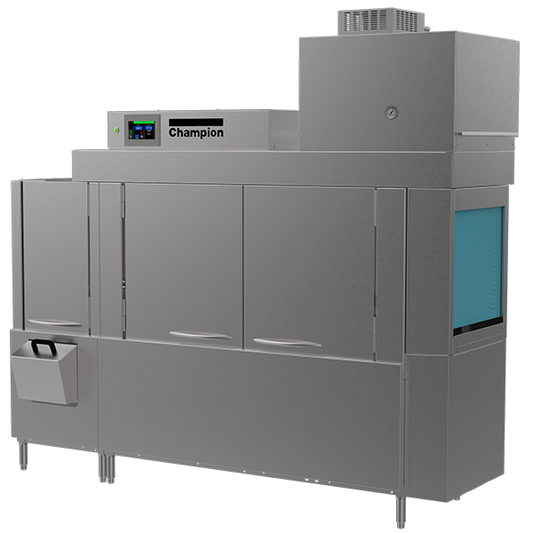 86 PRO-VHR High-Temperature Rack Conveyor Dishwashing Machines with Progressive Drive System and HMI Prodigy Controller.