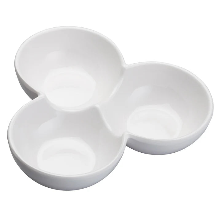 WDM006-202 - 7" Melamine Trio Bowl, White, 24pcs/case