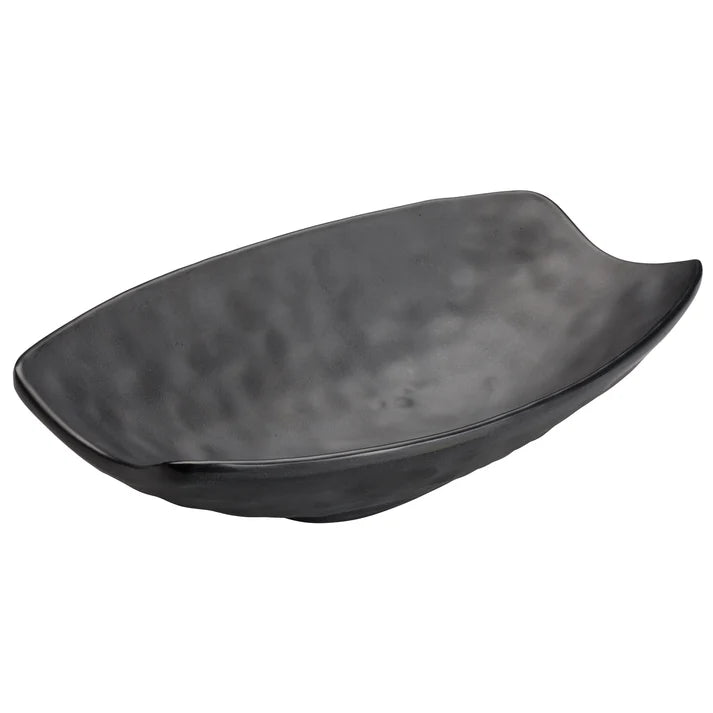 WDM019-307 - 10" x 6-1/4" Melamine Oval Bowl, Black, 24pcs/case