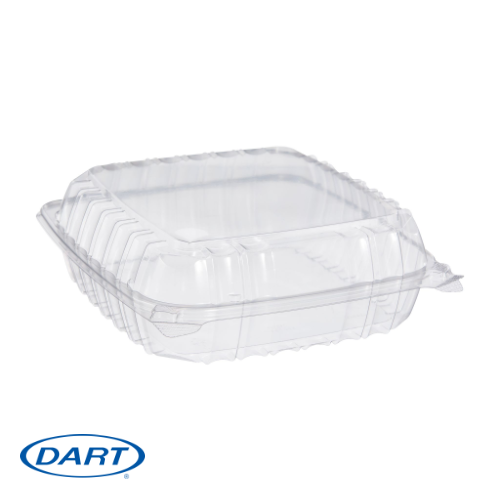Clamshell Container - Polystyrene - Clear - Large - 8.9x9.4x3 (200)