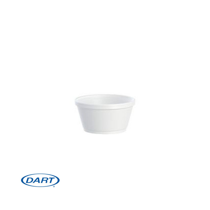 Disposable Bowl - Foam - J Cup - White - 8 oz - Squat (1000)