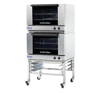 Turbofan E27M2/2 - Full Size Sheet Pan Manual Electric Convection Ovens Double Stacked