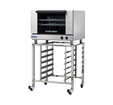 Turbofan E27M2 and SK2731U Stand - Full Size Sheet Pan Manual / Electric Convection Oven on a Stainless Steel Stand