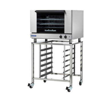 Turbofan E27M3 and SK2731U Stand - Full Size Sheet Pan Manual / Electric Convection Oven on a Stainless Steel Stand