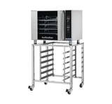Turbofan E31D4 and SK2731U Stand - Half Size Sheet Pan Digital Electric Convection Oven on a Stainless Steel Stand