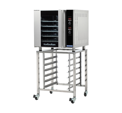 Turbofan E32D5 and SK32 Stand - Full Size Sheet Pan Digital Electric Convection Oven On a Stainless Steel Stand