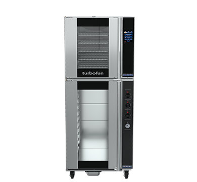 Turbofan E32T5/P12M - Half Size Sheet Pan Manual Electric Proofer And Holding Cabinet on a Full Size Sheet Pan Touch Screen Electric Convection Oven