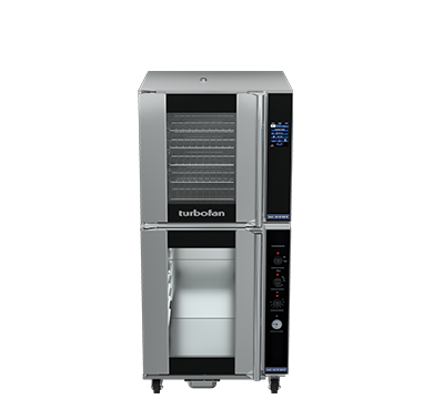 Turbofan E32T5/P8M - Half Size Sheet Pan Manual Electric Proofer And Holding Cabinet on a Full Size Sheet Pan Touch Screen Electric Convection Oven