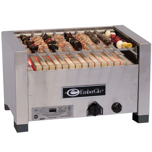 Emberglo 25C Natural Gas/Propane Countertop Radiant 26" Kebab Broiler