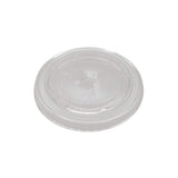 Disposable Lid - Plastic - Flat Lid - Clear - Straw Slot - Fits 16 oz (1000)