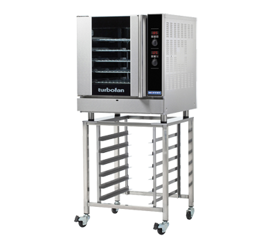 Turbofan G32D5 and SK32 Stand - Full Size Sheet Pan Digital / Gas Convection Oven on a Stainless Steel Stand