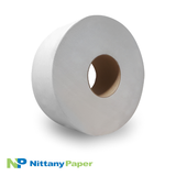 Toilet Paper Tissue - 2 Ply - Jumbo Roll - 9 in dia - 3.3 in x 500 ft (12)