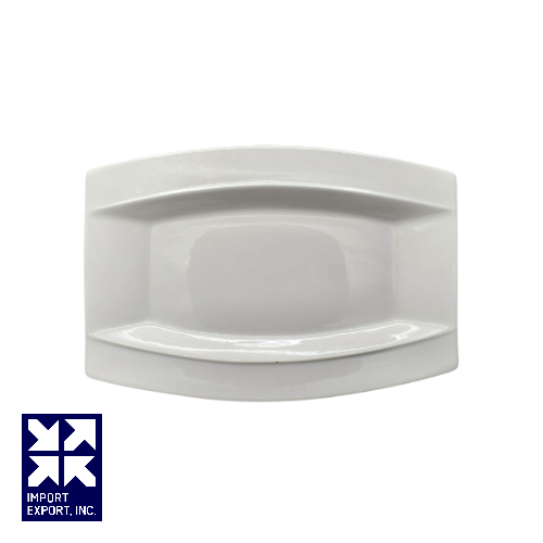 Beverly Hills Series Porcelain Oblong Plate - 8" (Case of 36)