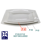 Beverly Hills Series Porcelain Oblong Plate - 8" (Case of 36)