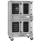 Platinum Double Convection Oven, Gas 90,000 BTU’S Each, Standard Depth, Standard Controls, Independent Doors – Liquid Propane, 180000 BTU
