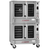 Platinum Double Convection Oven, Electric, 7.5KW Each, Standard Depth, Touch Controls, Dependent Doors, Ventless – 15KW, 208V, 1PH