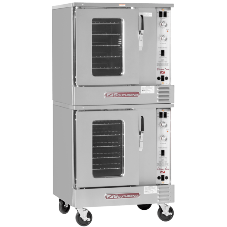 Platinum Double Convection Oven, Half Size, Electric 7.5KW Each, Standard Depth, Standard Controls – 7.5KW, 240V, 3PH