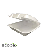 Clamshell Container - Foam - 1 Compartment - Large - White - 9.5x9.5x3.7 (200)