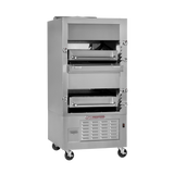34″ Upright Infrared Broiler Gas Double Deck – Natural Gas, 208000 Total BTU
