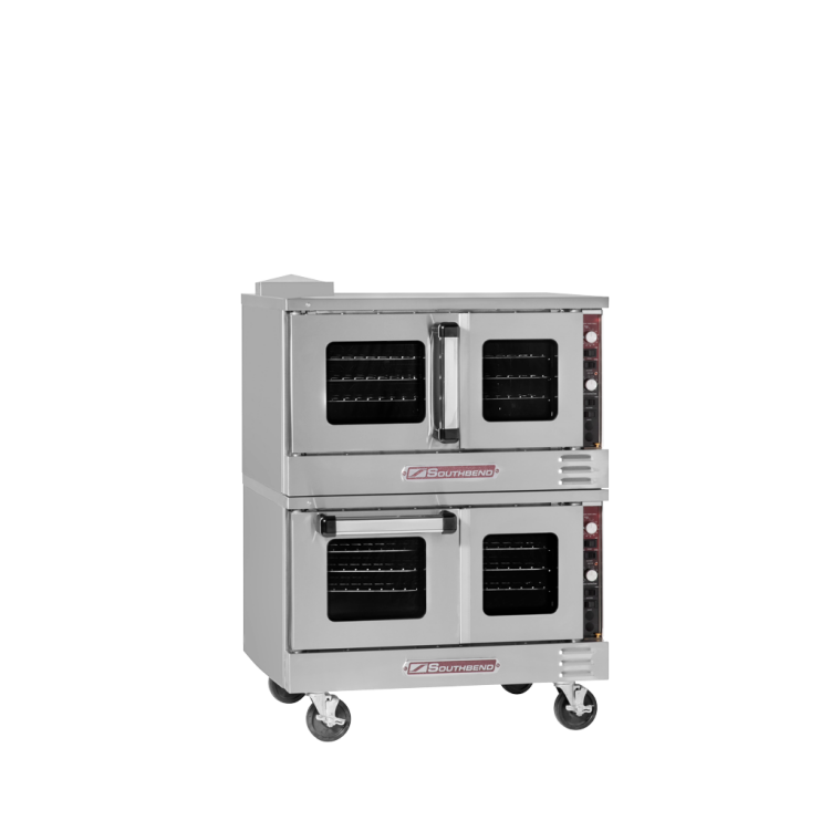 TV-Series Low Profile Gas Convection Oven Double Deck With Standard Controls – Natural Gas, 104000 Total BTU