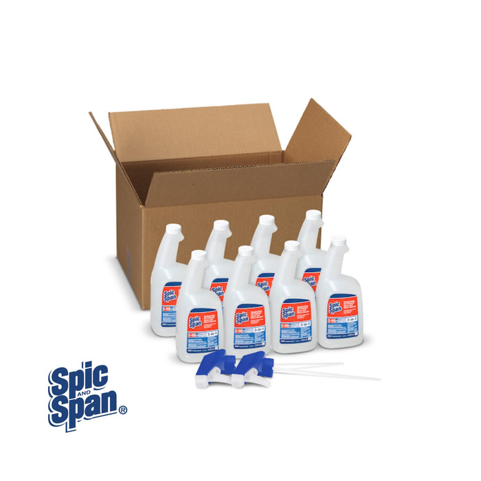 Disinfecting All-Purpose Spray & Glass Cleaner - 3-in-1 - 32 oz Bottle (8)