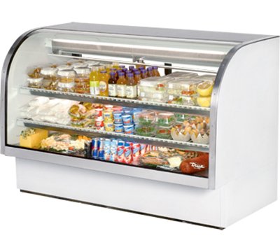 True TCGG-72 Refrigerated Curved Glass Display, 72"