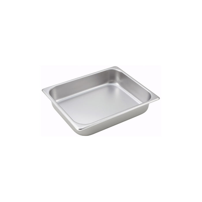 Steam Table Pan - Stainless Steel - 1/2 Size - 2.5 in - 22 Gauge - Anti-Jam (1)