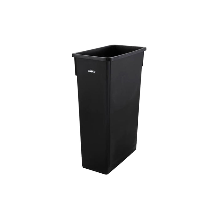 Trash Can - 23 gal - Slim Jim - Rectangle - Black (1)