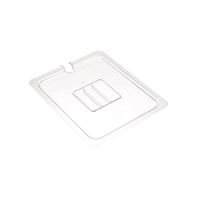 Steam Pan Lid - Polycarbonate - 1/2 Size - Slotted (1)
