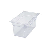 Steam Table Pan - Polycarbonate - Clear - 1/3 Size - 6 in (1)