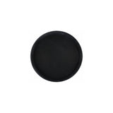 Server Tray - Round - Easy-Hold Rubber - Black - 14 in (1)