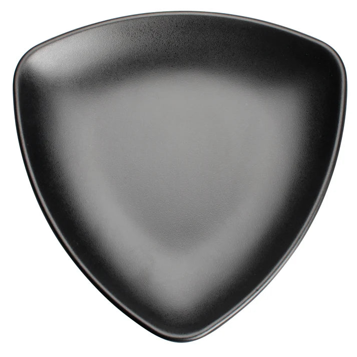 WDM015-302 - 9" Melamine Triangular Plate, Black, 24pcs/case