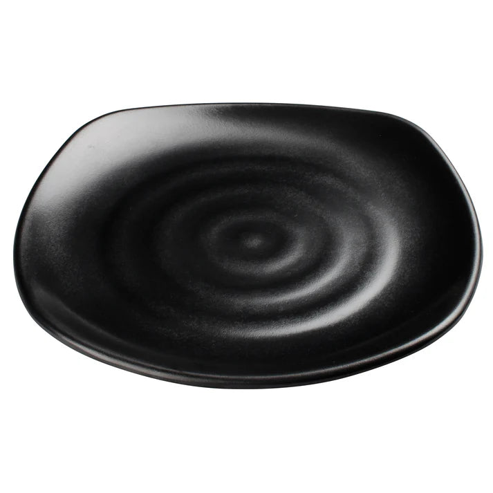 WDM013-303 - 10-3/4" Melamine Square Plate, Black, 24pcs/case