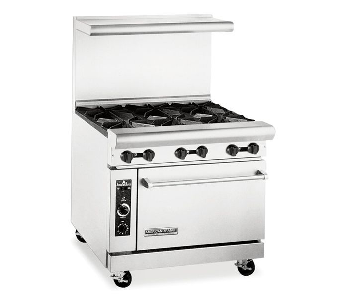 American Range AR-6C, Heavy Duty Gas 36 inch, 6 burners Restaurant Range