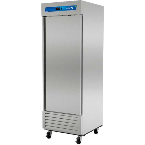 Asber ARF-23-H 28" Solid Door Stainless Reach-In Freezer - 23 Cu. Ft.