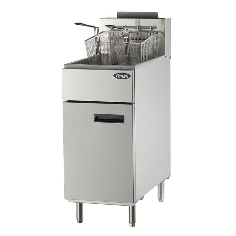 Atosa CookRite ATFS-40, 40-LВЅ Heavy Duty Deep Fryer, Stainless Steel