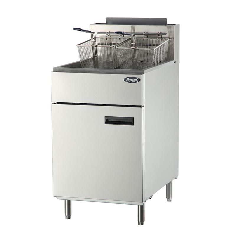 Atosa CookRite ATFS-75, 75-LВЅ Heavy Duty Deep Fryer, Stainless Steel