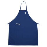 BA-2724W - Mid-Length Bib Apron with 3-Pockets - White