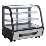 Admiral Craft BDRCTD-120, 28-inch Black Diamond Refrigerated Countertop Display Case, 4.2 Cu.Ft.