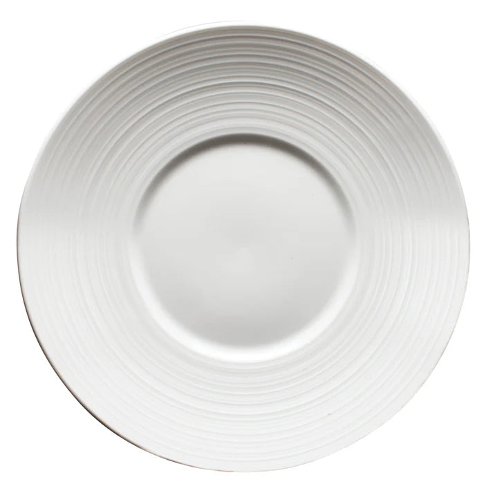 WDP022-108 - 10"Dia. Porcelain Round Plate, Bright White, 24 pcs/case