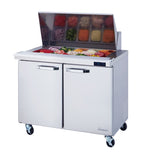 Blue Air BLMT36-HC, 36-inch 2 Swing Doors Refrigerated Mega Top Sandwich Prep Table, 9.5 Cu. Ft.